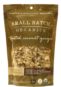 Small Batch Organics- Toasted Coconut Ginger Granola