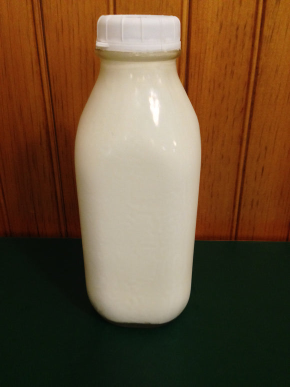 Shaw Farm - Light Cream, quart returnable glass