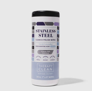 Therapy Clean-Stainless steal wipes- Fresh Lavender