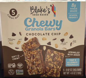 Blake’s Chewy Chocolate chip granola bars