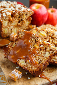 Freshly Baked Apple Caramel Loaf