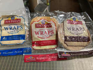 Sun dried tomato wraps