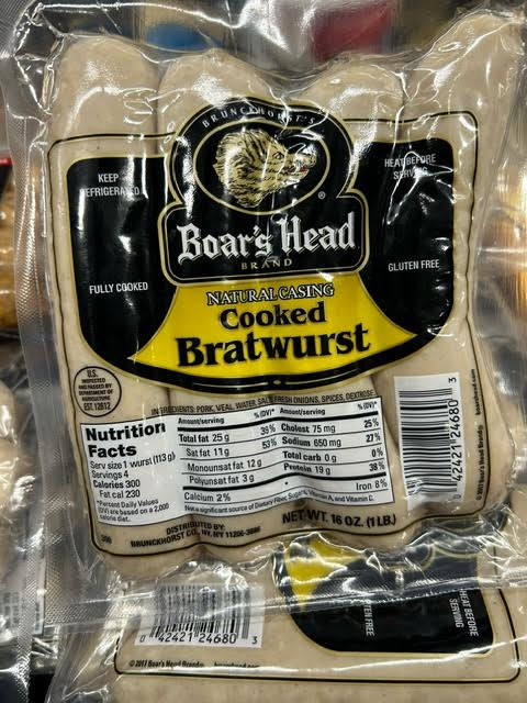 Boar’s Head Cooked Bratwurst