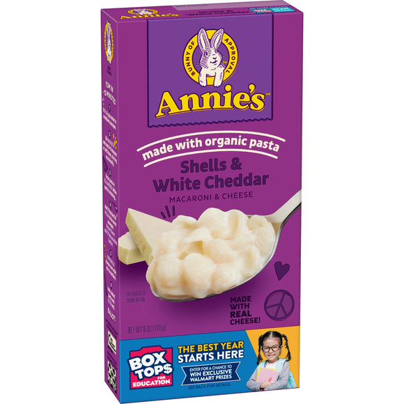 Annie's Shells and white Cheddar