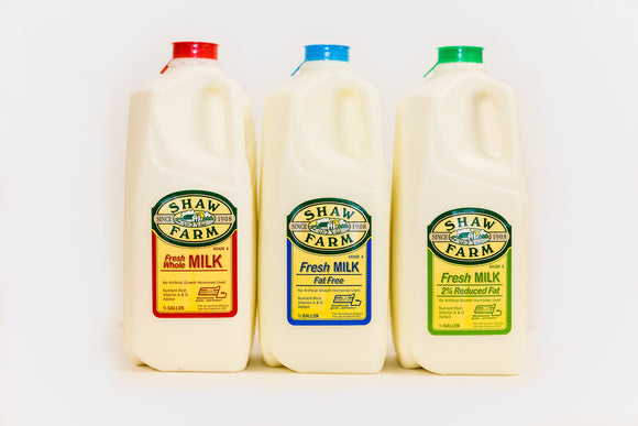 Shaw Farm - Whole Milk, half-gallon plastic