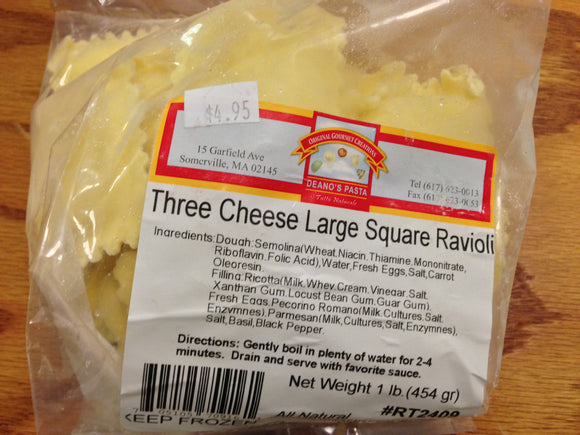 Deano's - Three Cheese large Ravioli