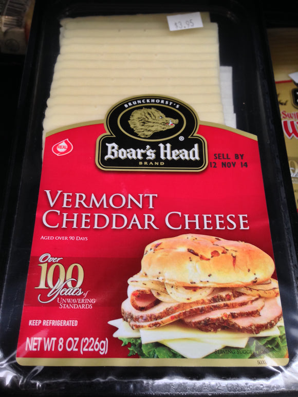 Boar's Head - Vermont Cheddar Cheese, Sliced