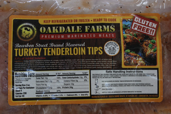 Oakdale Farms- Turkey Tenderloin Tips-1.5lbs