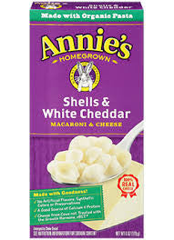 Annie's Homegrown ORGANIC Shells and White Cheddar