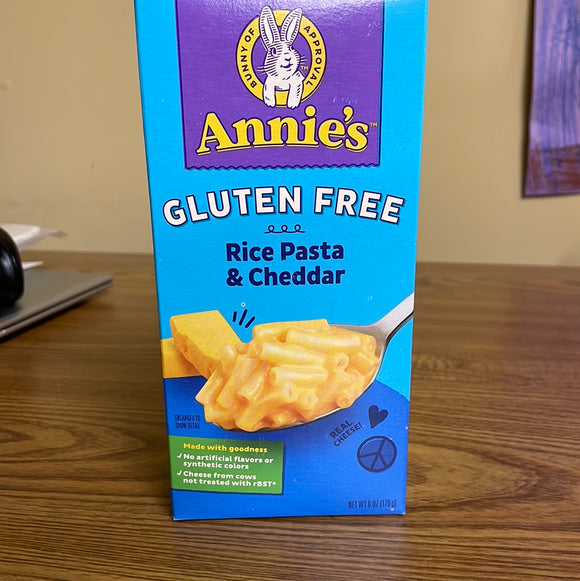 Annie’s GLUTEN FREE Rice Pasta & Cheddar