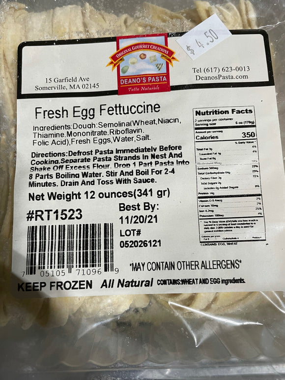 Deanos-Fresh Egg Fettucine